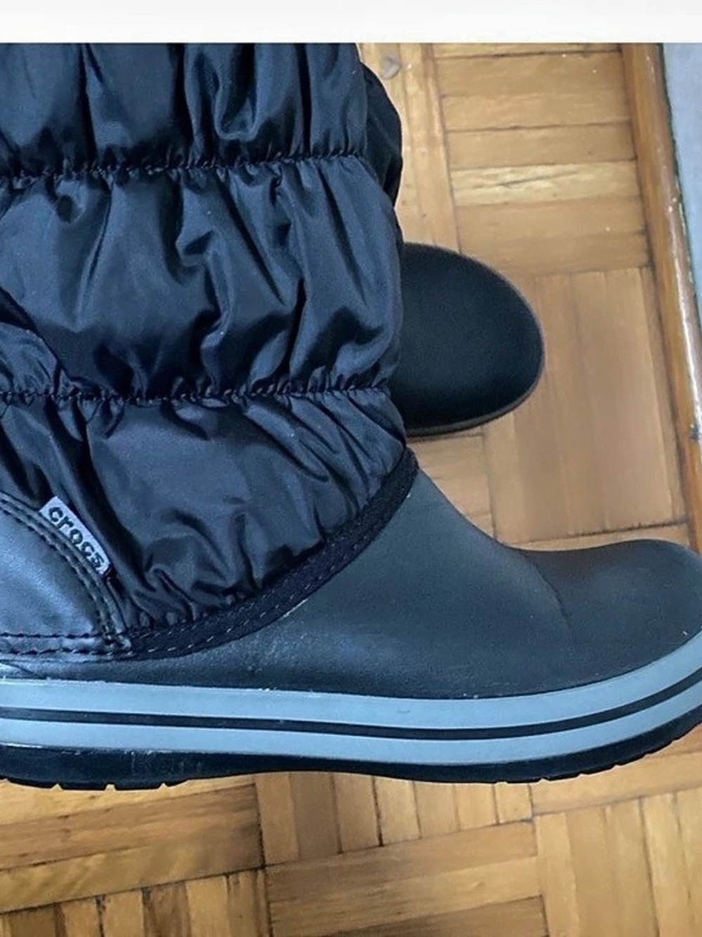 Crocs 14614 Black Rain Boots US 7.5-8